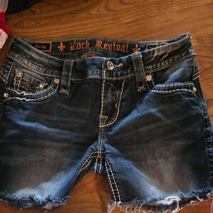 Rock Revival Women's Dark Blue Jean Shorts